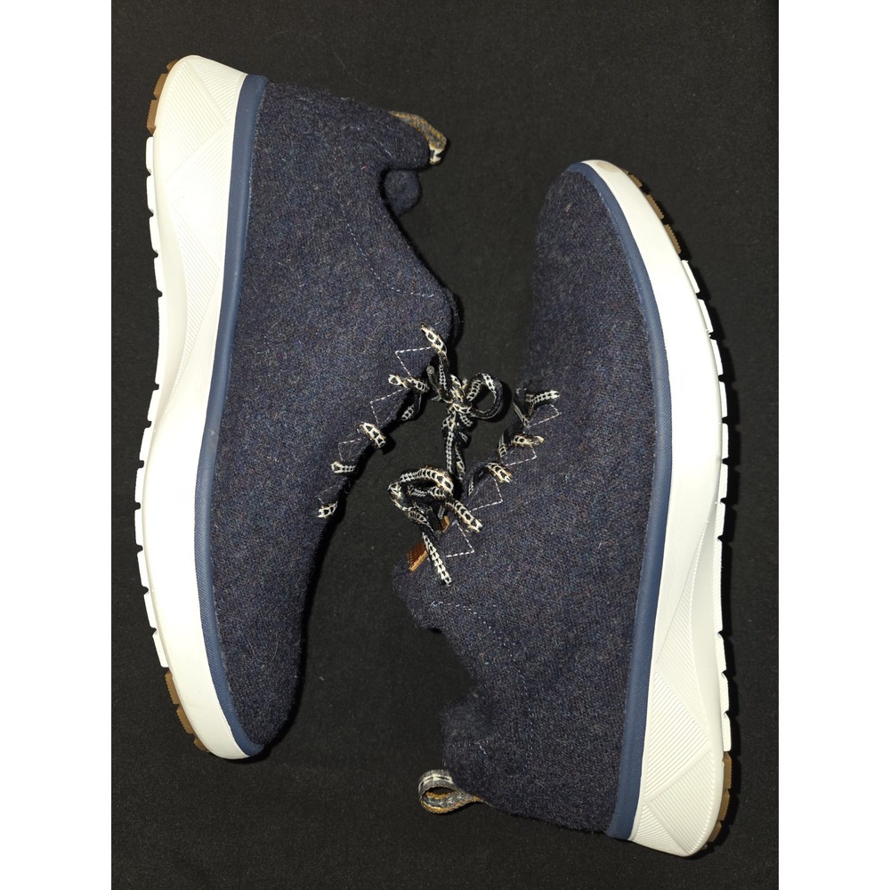 Pendleton Wool Lace Up Sneakers Women's Size 8 Navy Blue Shoes‎